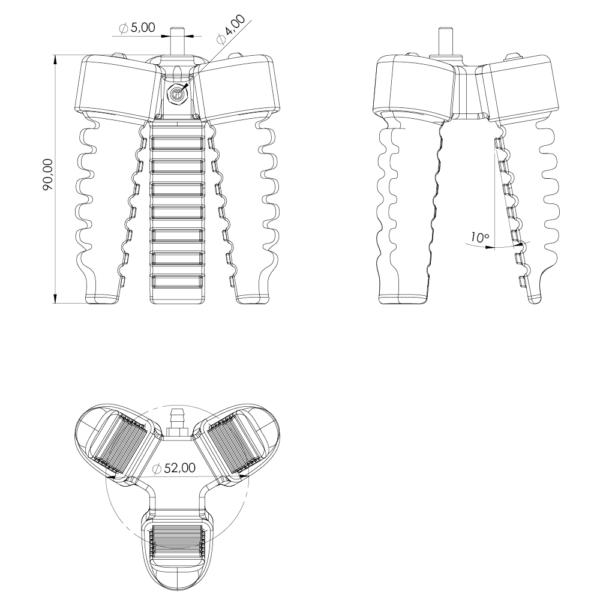 3-palczasty chwytak SoftGripper do Dobot Magician - obrazek 2